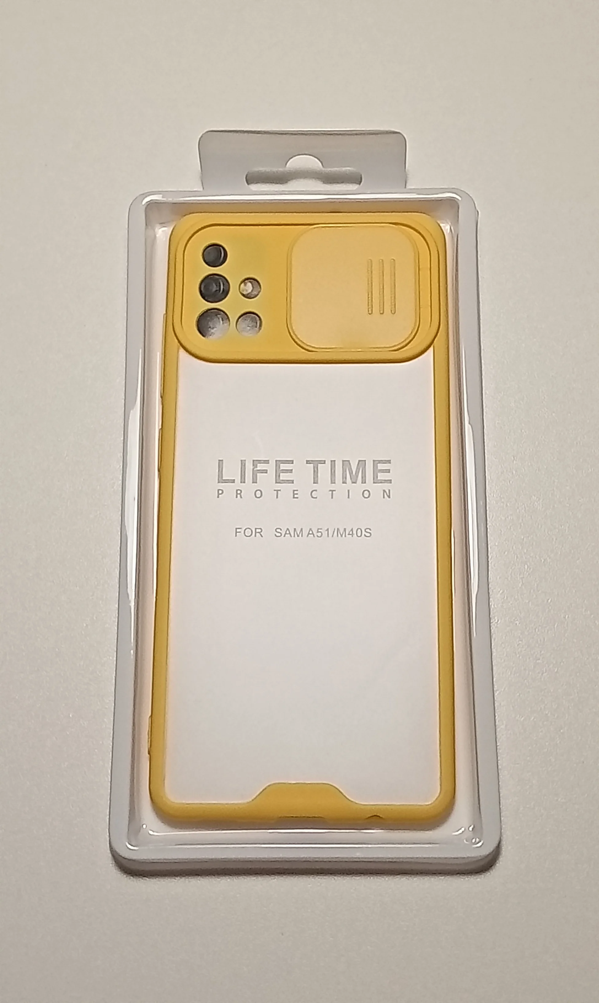 Желтый чехол-накладка Samsung A51