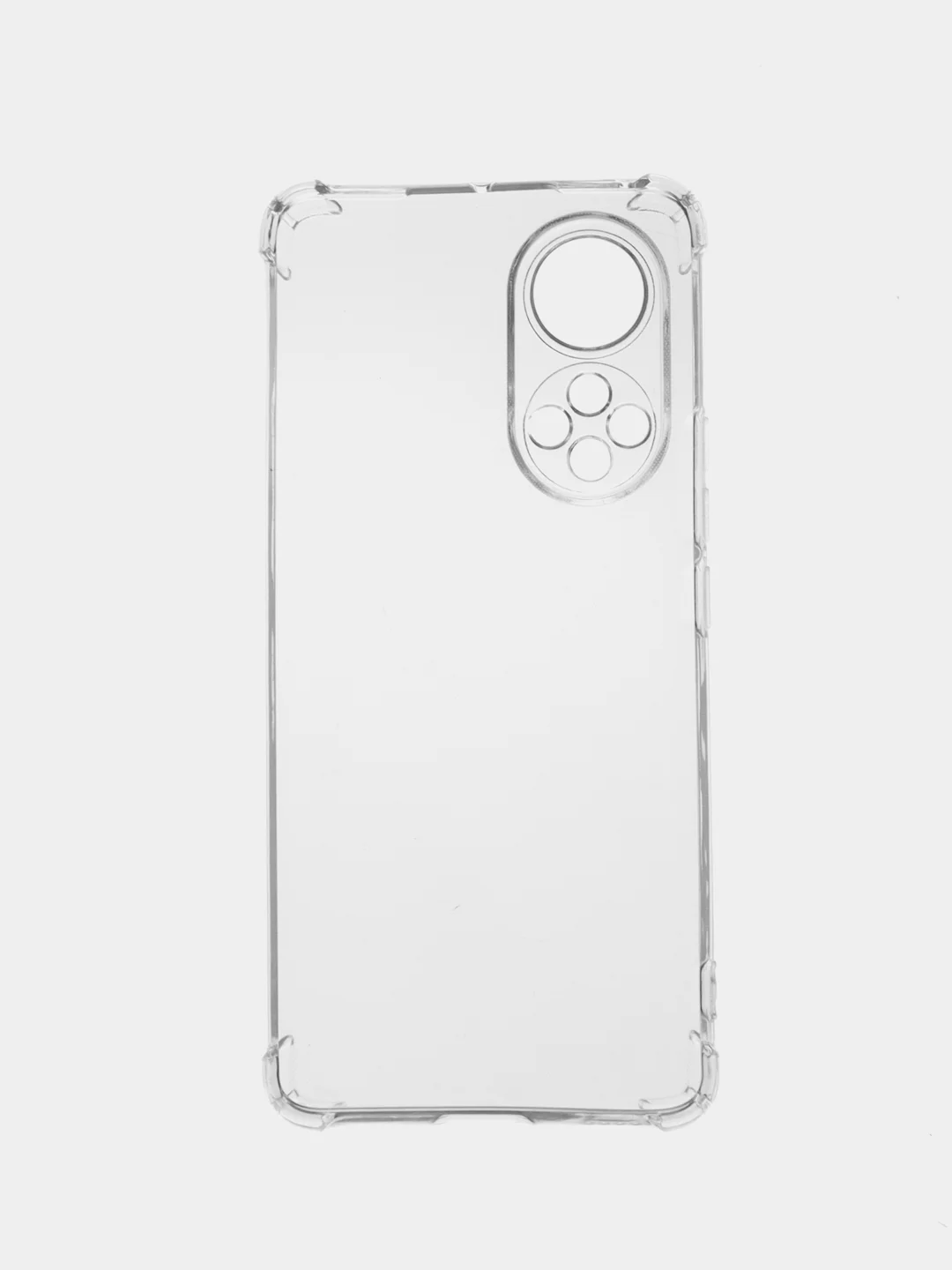 Серебряный силиконовый чехол для Honor 50, Huawei NOVA 9 (Хонор 50, Хуавей Нова 9), прозрачный