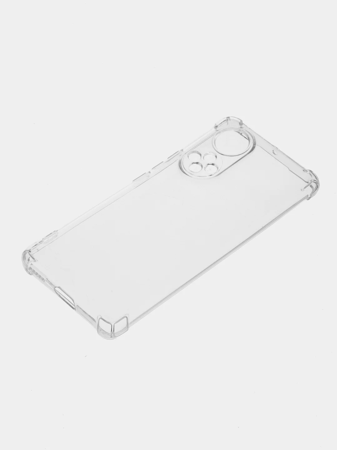 Серебряный силиконовый чехол для Honor 50, Huawei NOVA 9 (Хонор 50, Хуавей Нова 9), прозрачный
