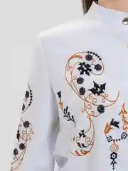 Кремовый блузка женская Tiffan