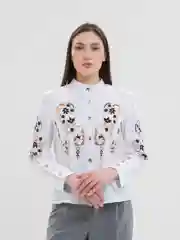 Кремовый блузка женская Tiffan
