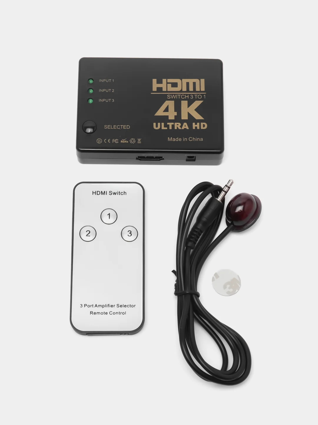 Переключатель HDMI SWITCH 3 в 1 с дистанционным управлением 4K*2K