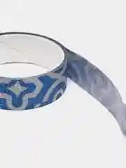 Синий скотч декоративный, глиттерный