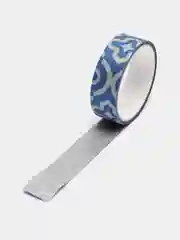 Синий скотч декоративный, глиттерный