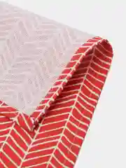 Красный полотенце кухонное, рогожка, хлопок, 35 х 60, 2 штуки