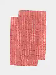 Красный полотенце кухонное, рогожка, хлопок, 35 х 60, 2 штуки