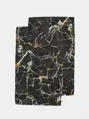 Черный полотенце кухонное, рогожка, хлопок, 35 х 60, 2 штуки