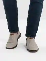 Бежевый туфли мужские Rieker из натуральной кожи