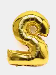 Золотой воздушный шар "Цифра", 32, 40 дюймов