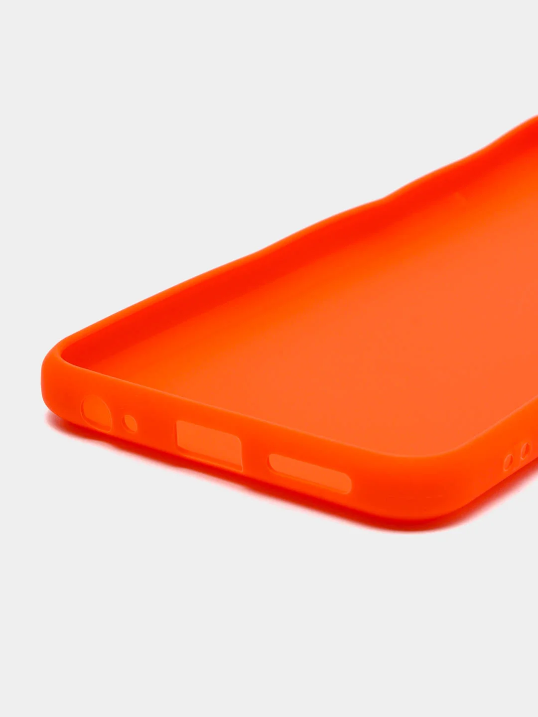 Оранжевый чехол для Tecno Pova Neo 2 силиконовый, матовый, с защитой камеры