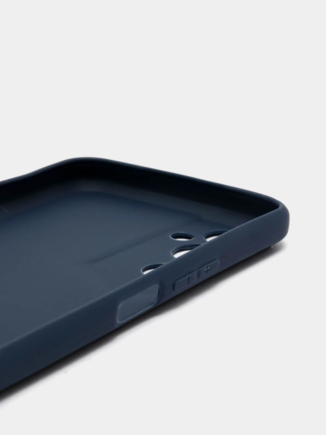 Темно-синий чехол для Tecno Pova Neo 2 силиконовый, матовый, с защитой камеры