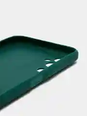Зеленый чехол для Tecno Pova Neo 2 силиконовый, матовый, с защитой камеры