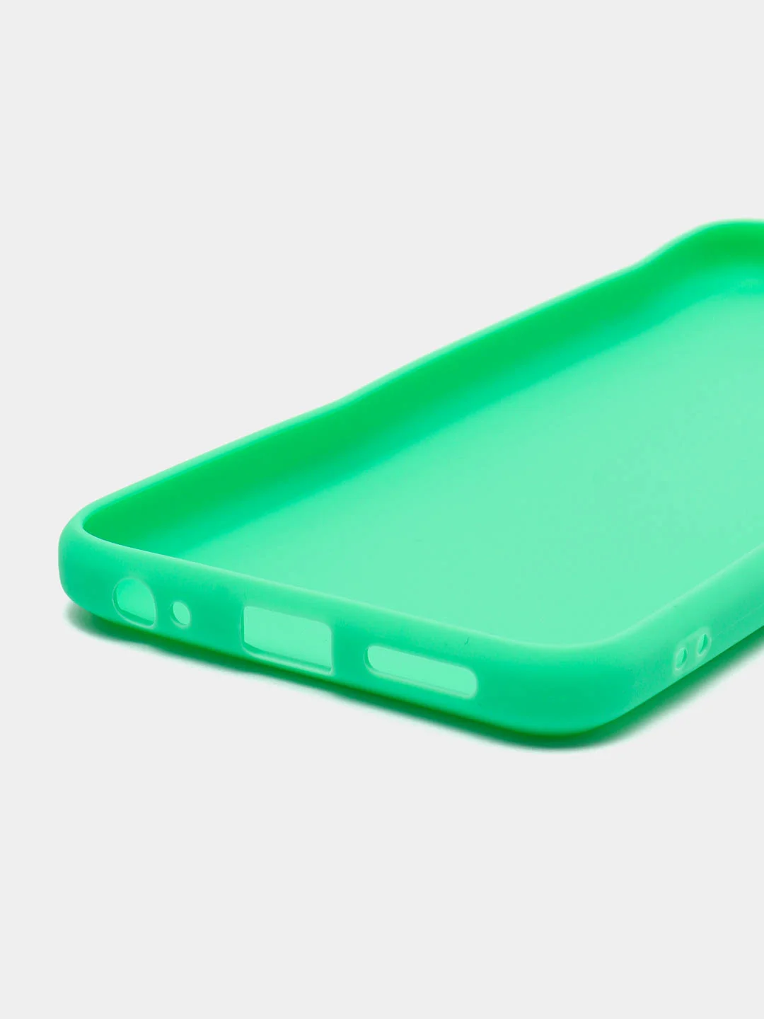 Бирюзовый чехол для Tecno Pova Neo 2 силиконовый, матовый, с защитой камеры