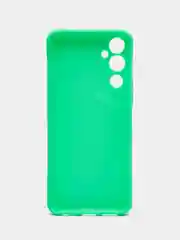 Бирюзовый чехол для Tecno Pova Neo 2 силиконовый, матовый, с защитой камеры