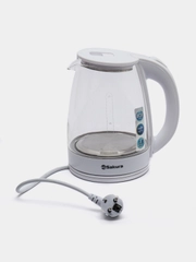 Чайник электрический Sakura SA-2734W, стеклянный, с точечной подсветкой, 1.8 л