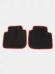 Автомобильные коврики EVA НА SUBARU FORESTER IV (SJ) 2012-2018, черный ромб, красный кант