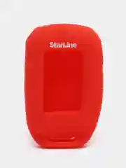 Красный чехол для брелка сигнализации Starline А92, А94, силиконовый