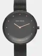 Черный женские наручные часы Mini Focus MF0179L, в подарочной упаковке