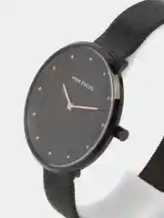Черный женские наручные часы Mini Focus MF0179L, в подарочной упаковке