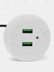 Врезная USB розетка встраимавая в стол, со съемной вилкой, зарядное устройство USB