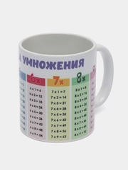 Кружка с принтом "Таблица умножения"