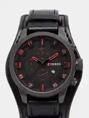 Черный мужские наручные часы-браслет Curren 8225 в подарочной упаковке