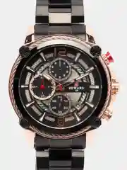 Черный мужские наручные часы Reward RD81016M с хронографом, в подарочной упаковке