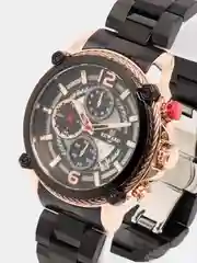 Черный мужские наручные часы Reward RD81016M с хронографом, в подарочной упаковке