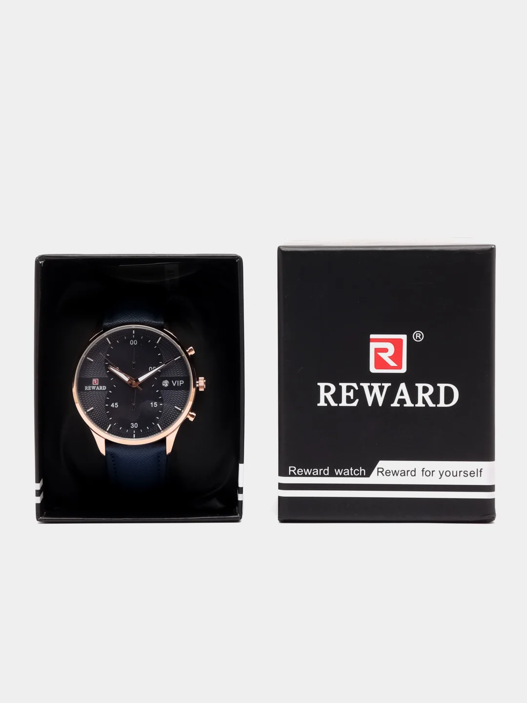 Синий мужские наручные часы Reward RD83003M с календарем, в подарочной упаковке