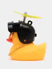 Угольный утка в шлеме в машину