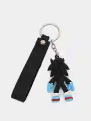 Угольный брелок для ключей "Соник"
