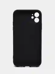 Черный чехол для айфон со стеклянной панелью iPhone 11, 12, 13, 14, Pro, 12 Pro Max, 14 Pro