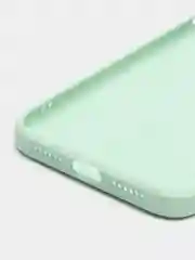Бирюзовый чехол для айфон со стеклянной панелью iPhone 11, 12, 13, 14, Pro, 12 Pro Max, 14 Pro