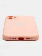 Розовый чехол для айфон со стеклянной панелью iPhone 11, 12, 13, 14, Pro, 12 Pro Max, 14 Pro