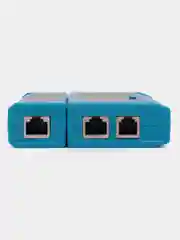 Синий тестер сетевого LAN интернет кабеля RJ45 и телефонного кабеля RJ11