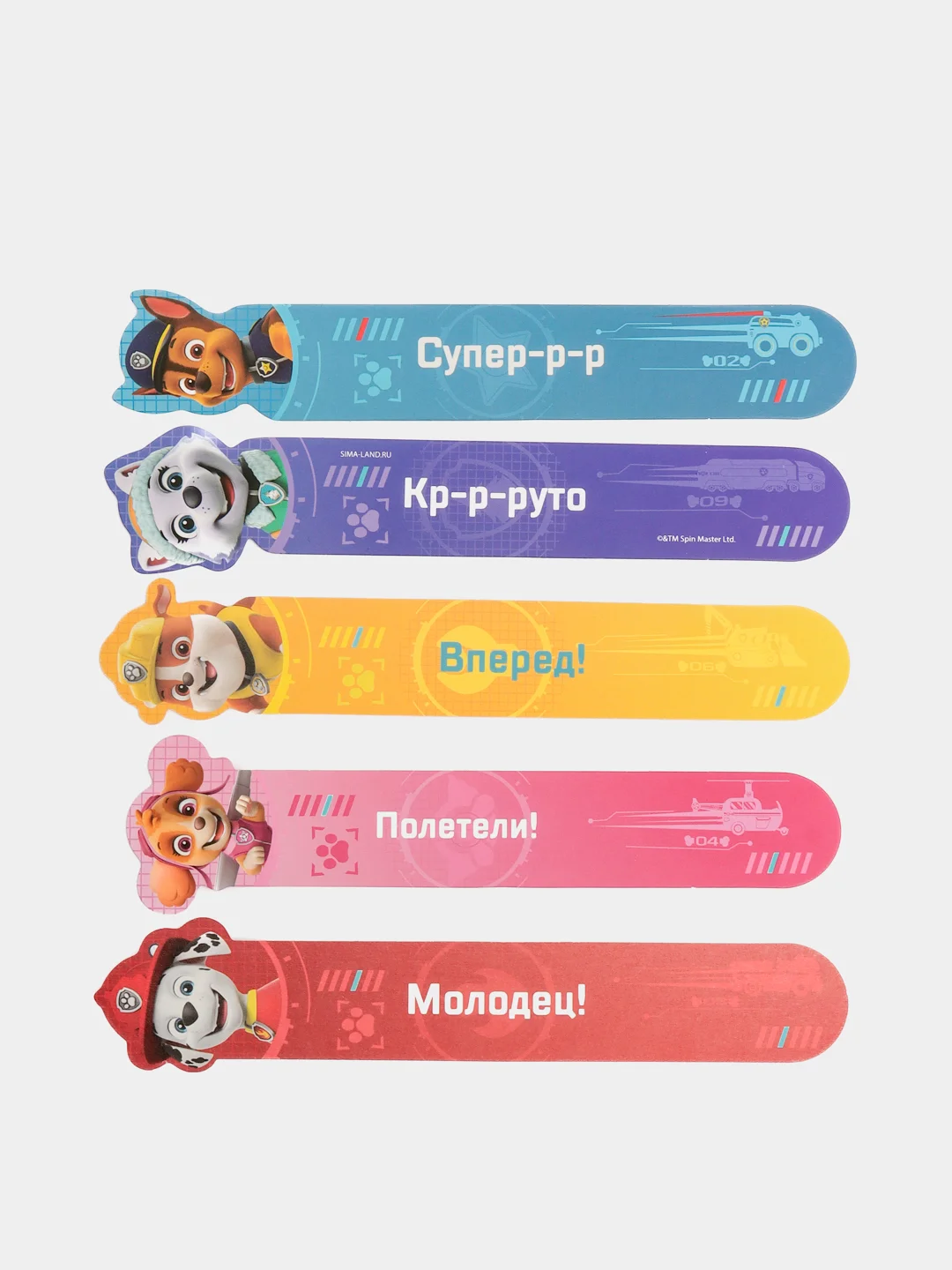Набор закладок "Щенячий патруль", PAW PATROL, 5 шт