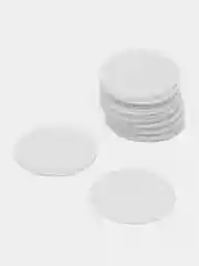 Белый фетровые кружочки