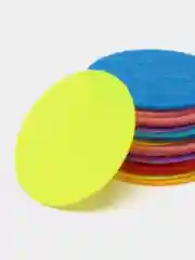 Белый фетровые кружочки