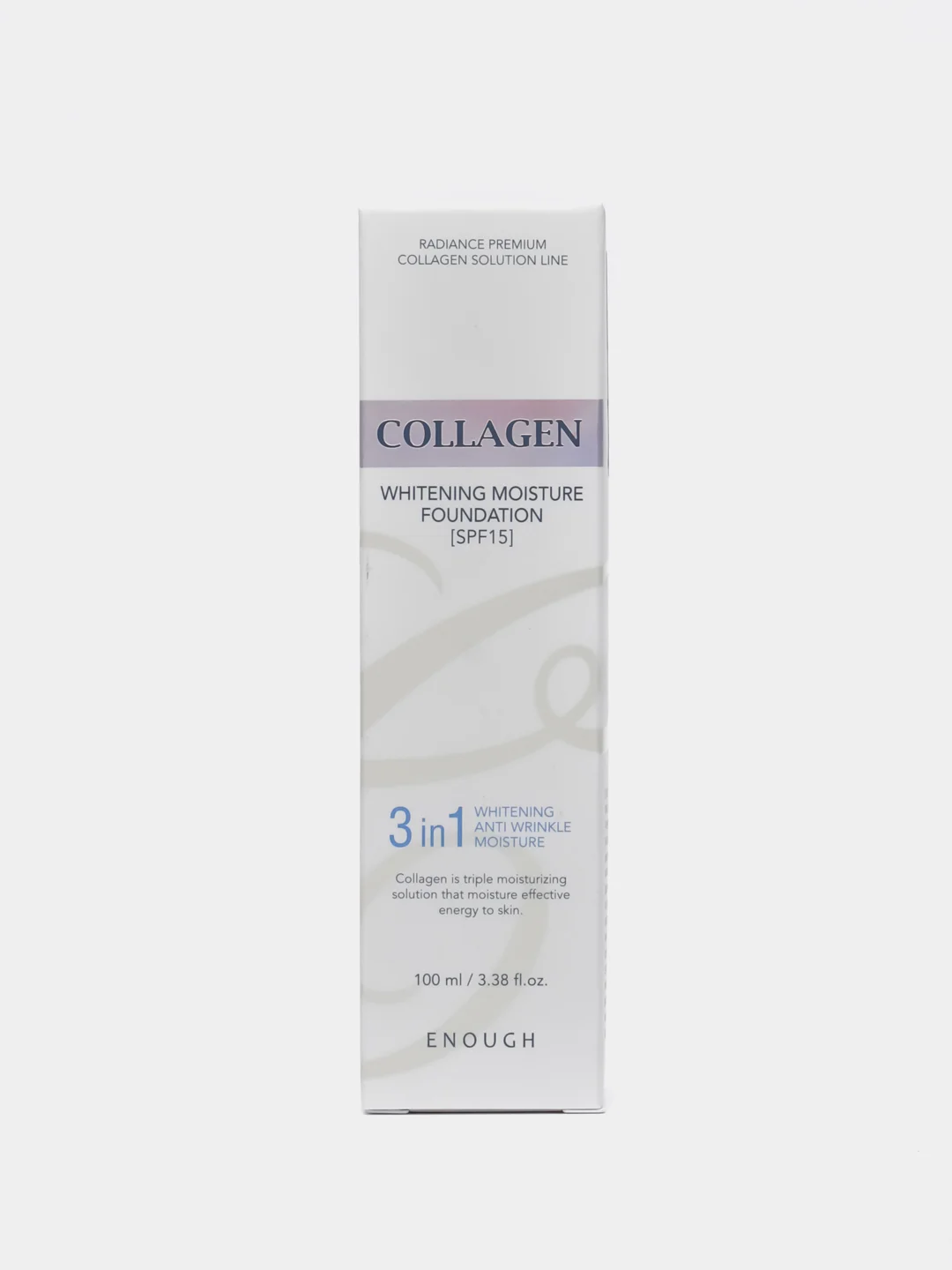 Светло-бежевый тональный крем Enough Collagen Whitening Moisture Foundation SPF 15, с коллагеном, 100 мл