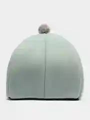 Бирюзовый уютный мягкий домик лежанка для кошек и собак с мягкой подстилкой, кошачий, подстилка