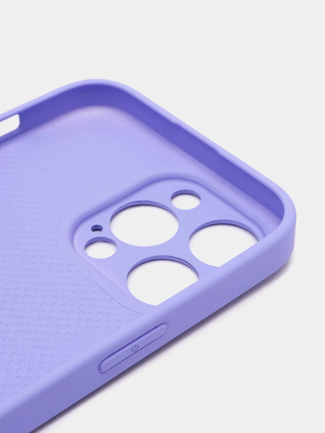 Лавандовый силиконовый чехол на iPhone 14, 14 Plus, 14 Pro, 14 Pro Max, со стеклянной панелью