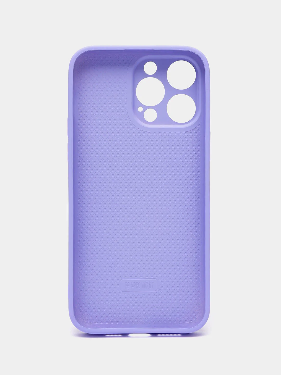 Лавандовый силиконовый чехол на iPhone 14, 14 Plus, 14 Pro, 14 Pro Max, со стеклянной панелью