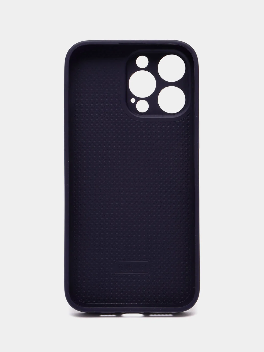 Индиго силиконовый чехол на iPhone 14, 14 Plus, 14 Pro, 14 Pro Max, со стеклянной панелью
