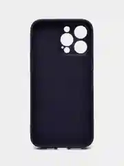 Индиго силиконовый чехол на iPhone 14, 14 Plus, 14 Pro, 14 Pro Max, со стеклянной панелью