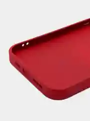 Багровый силиконовый чехол на iPhone 14, 14 Plus, 14 Pro, 14 Pro Max, со стеклянной панелью