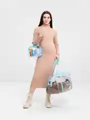 Сумки в роддом, 2 шт, прозрачные голубые