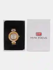 Золотой женские наручные часы Mini Focus MF0254L, в подарочной упаковке
