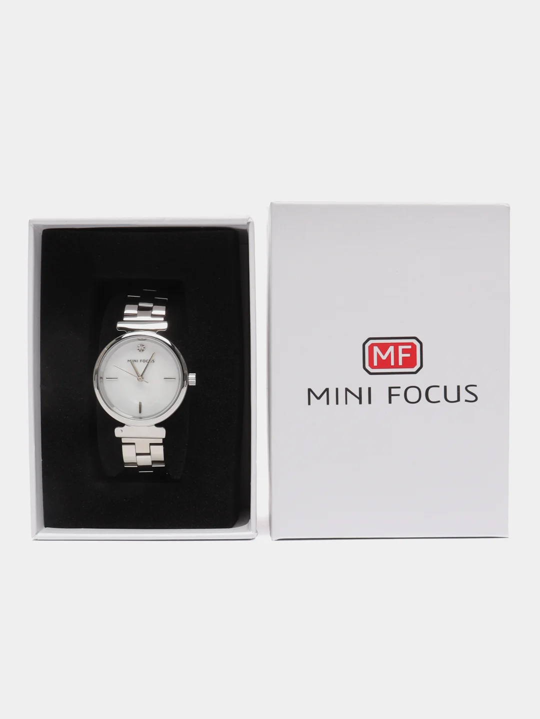 Серебряный женские наручные часы Mini Focus MF0309L, в подарочной упаковке