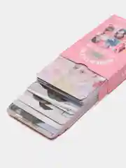 Розовый карточки женских k-pop групп TWICE, AESPA, IVE, NewJeans, 55 штук