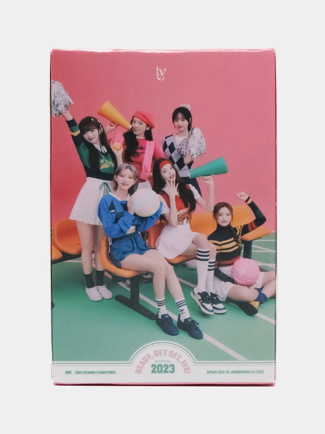 Розовый карточки женских k-pop групп TWICE, AESPA, IVE, NewJeans, 55 штук